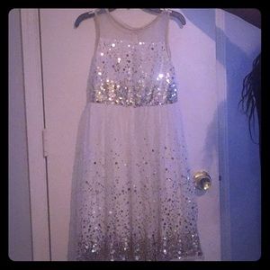 Girls Ivory colored dress